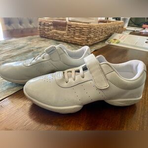 White Athletic Cheer Shoes with Velcro Strap